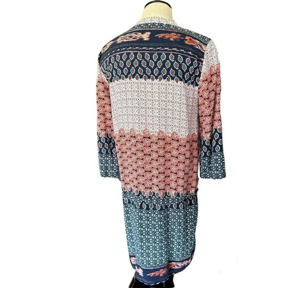 ZARA BASIC V NECK BOHO DRESS SIZE L - Picture 2 of 8